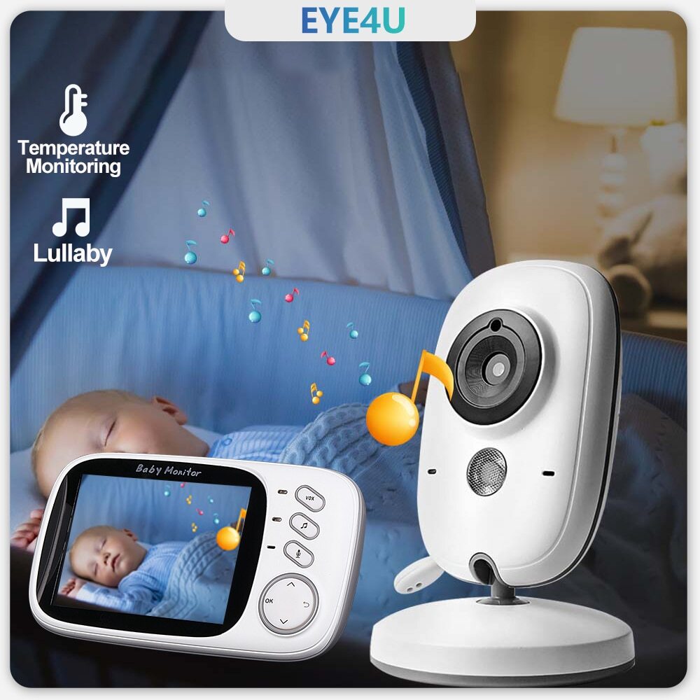 Video Baby Monitor 2.4G Mother Kids Two-way Audio NightVision Video Surveillance-image