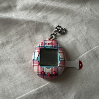 Tamagotchi Pet Bandai 2017 Pink White Blue Plaid Design - New, No packaging