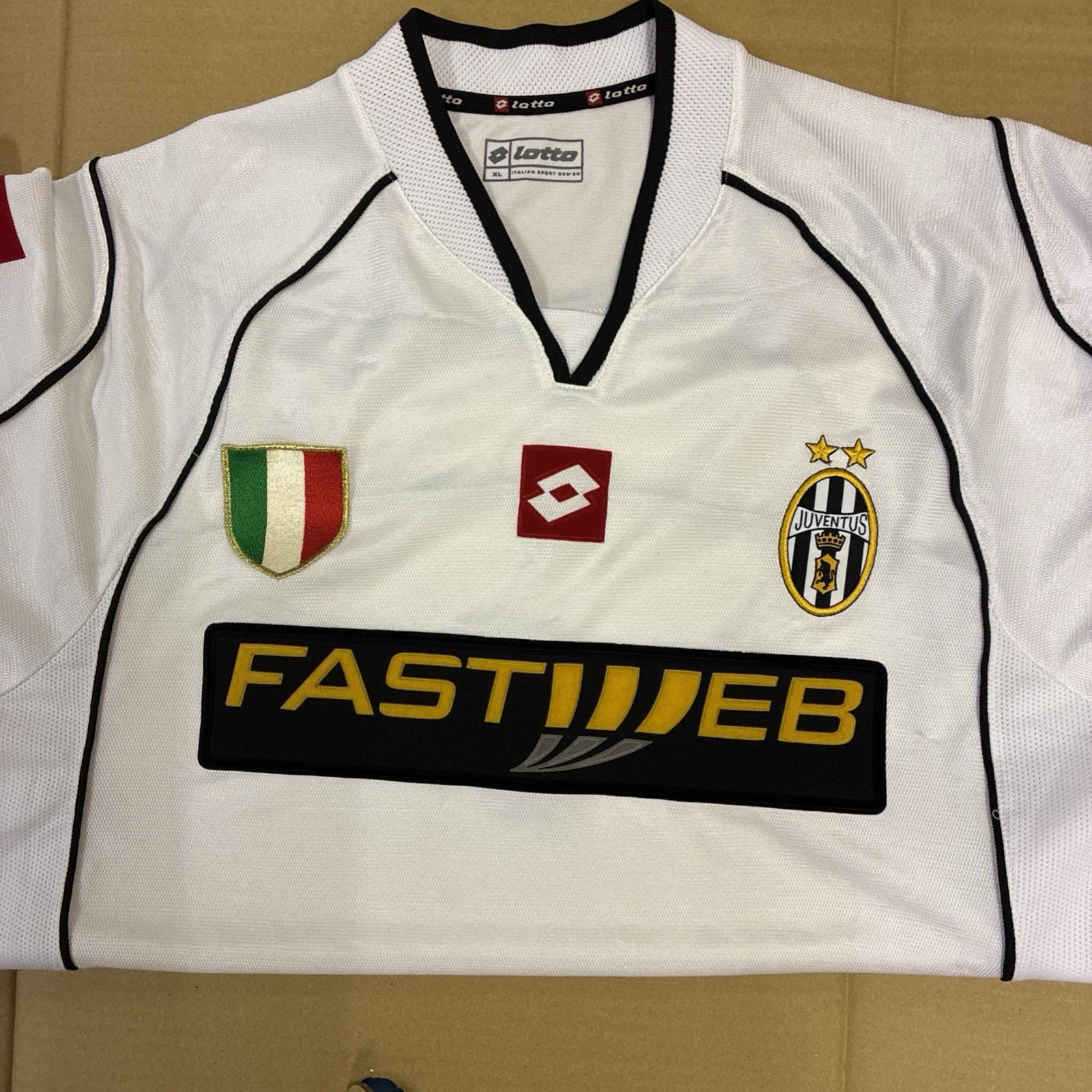 JUVENTUS SIZE XL LOTTO JERSEY SHIRT - rare football soccer