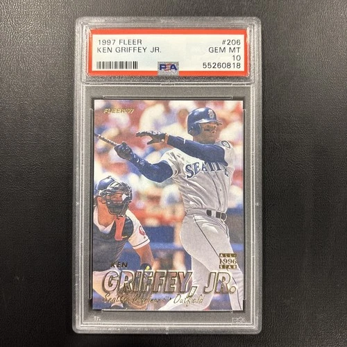 1997 Fleer Ken Griffey Jr #206 PSA 10 Gem Mint Mariners HOF