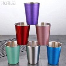 350/500ml Stainless Steel Cups Household Office Bar Kitchen Drinks Coffee Tumble