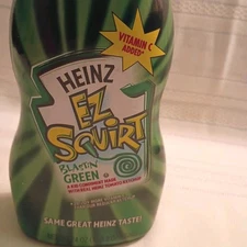 Heinz EZ Squirt Blastin' Green Ketchup sealed bottle vintage 24 oz