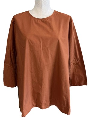 Wendy trendy women s size rust cotton tunic top Leganlook II