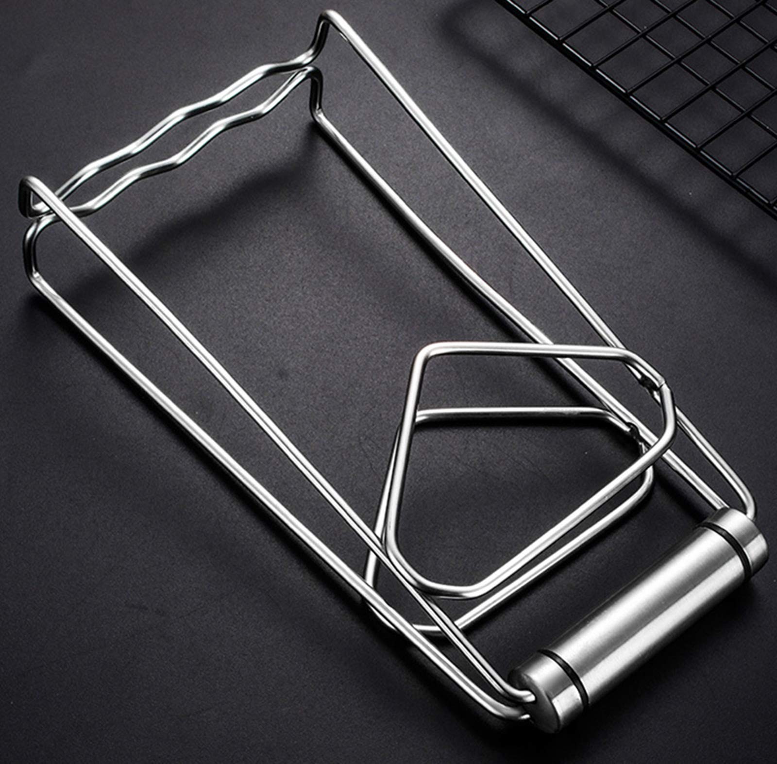 304 Stainless Steel Anti-Hot Bowl Dish Plate Gripper Clip Clamp Holder for Mo...