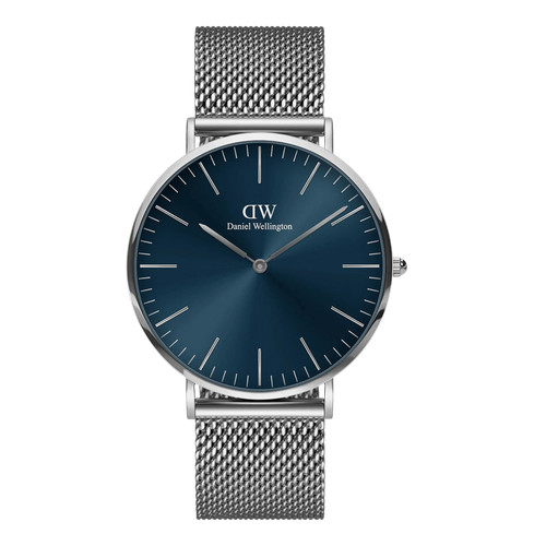 Daniel Wellington DW00100628 Mens Classic Mesh Arctic Blue Watch