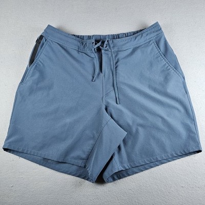 Ten Thousand The Foundation Shorts Mens Large Blue 7'' Linerless Training Gym