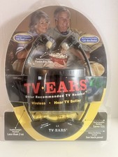 TV Ears 2.3 MHZ Wireless Headset Headphones TV Hearing Aid System NEW