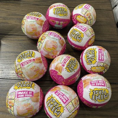 NEW MGA Miniverse Make It Mini Food Diner Series 3 Mystery Toy SEALED (11 BALLS)