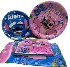Lilo  Stitch Birthday Party Supplies,41 Pc 9  Plates 7  Plates Napkins Table