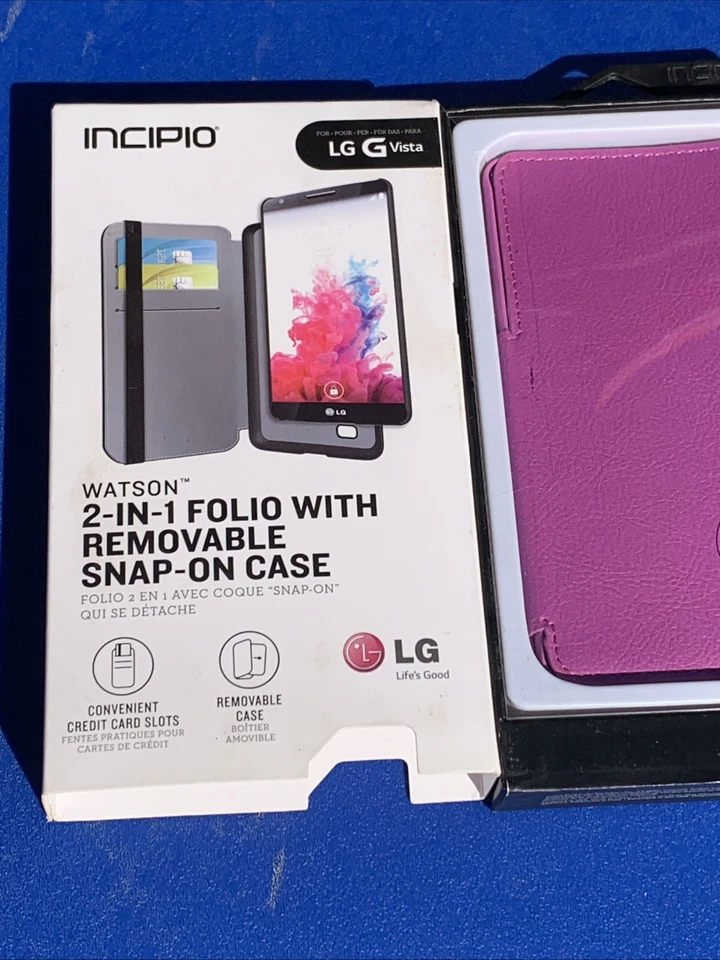 Folio Incipio 2 en 1 con estuche extraíble a presión para LG G VISTA Foto 2 de 2