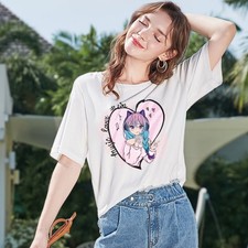 T-Shirt with Lovely Pattern Good Gift Tee for Youngsters Girls Boys XS-XL Size