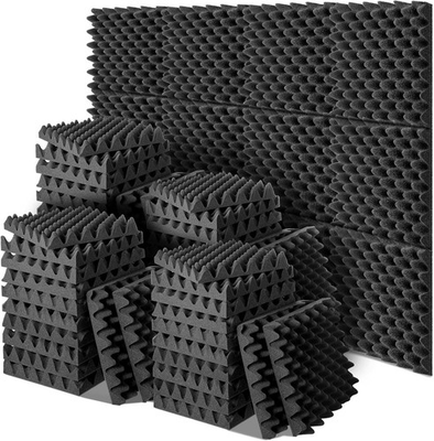 #ad 60 Pack Acoustic Foam Panels 12 x 12 x 2quot; Sound Proof Foam Panels for Walls High $103.99