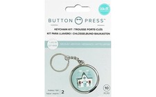 We R Memory Keepers Button Press Keychain Kit-Makes 2 One Size, multi-colored