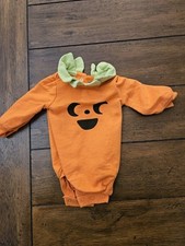 Cat Jack Newborn Infant Pumpkin One Piece Halloween