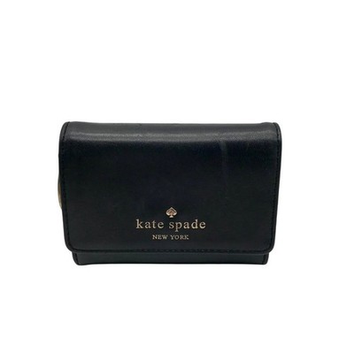 Kate Spade Black Leather Staci Business Card Holder Wallet