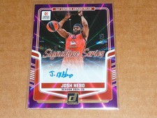 2024/25 Panini Donruss EUROLEAGUE JOSH NEBO AUTOGRAPH/AUTO PURPLE 03/25 K107