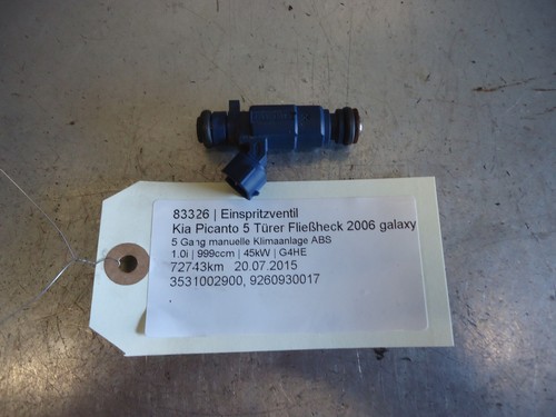 Kia Picanto Einspritzventil 3531002900 1.0i 45kW G4HE 83326