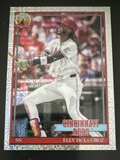 2025 Topps Series 1 1990 Chrome Silver Pack Elly De La Cruz #T90C-15 Reds MLB