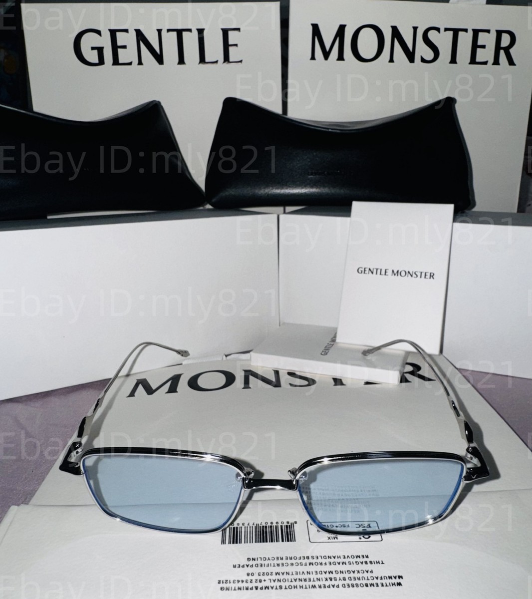 Gentlemonster Sunglasses BOLD - Atomic 02(B) Silver Frame