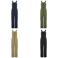 Womens Romper Solid Color Jumpsuit Life Overalls Multi-pocket Adjustable Daily