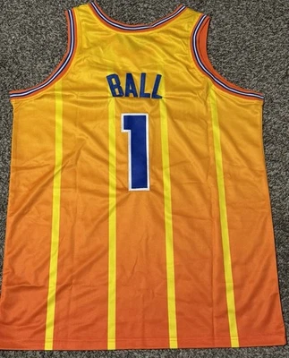 NEW Lamelo Ball Jersey Charlotte #1 Sewn Stitched Men’s Size XL Orange - Image 1 of 4