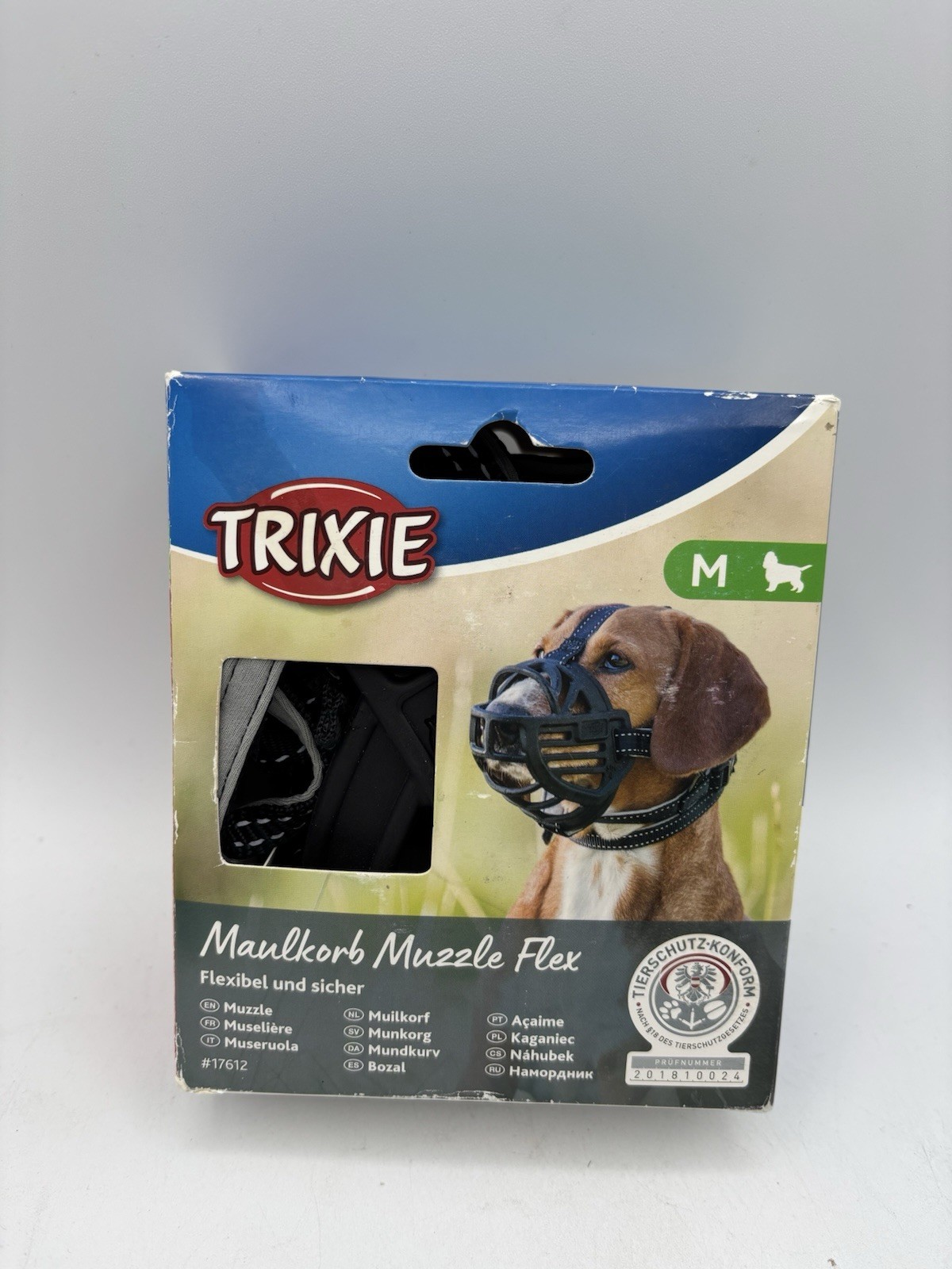 Trixie Flex dog muzzle size M Medium Ergonomic Flexible Fit NEW