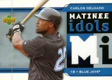 2005 Upper Deck Matinee Idols Jersey Carlos Delgado CD Blue Jays
