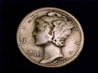 1919-S Mercury Dime, Very Good grade
