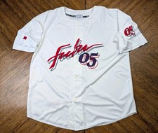 Vintage Fubu Baseball Jersey Shirt Mens Medium 05 Collection 2000s Y2K 90's