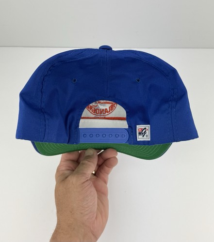 Vintage New York Islanders Snapback Hat The Game Glued Tag Youngan Split Bar NHL - Picture 6 of 11