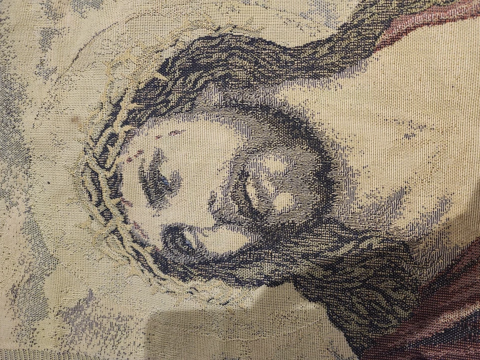 Handmade tapestry of JESUS - Image 2 of 3