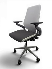 Refurbished Steelcase Gesture desk chair (light and dark grey)