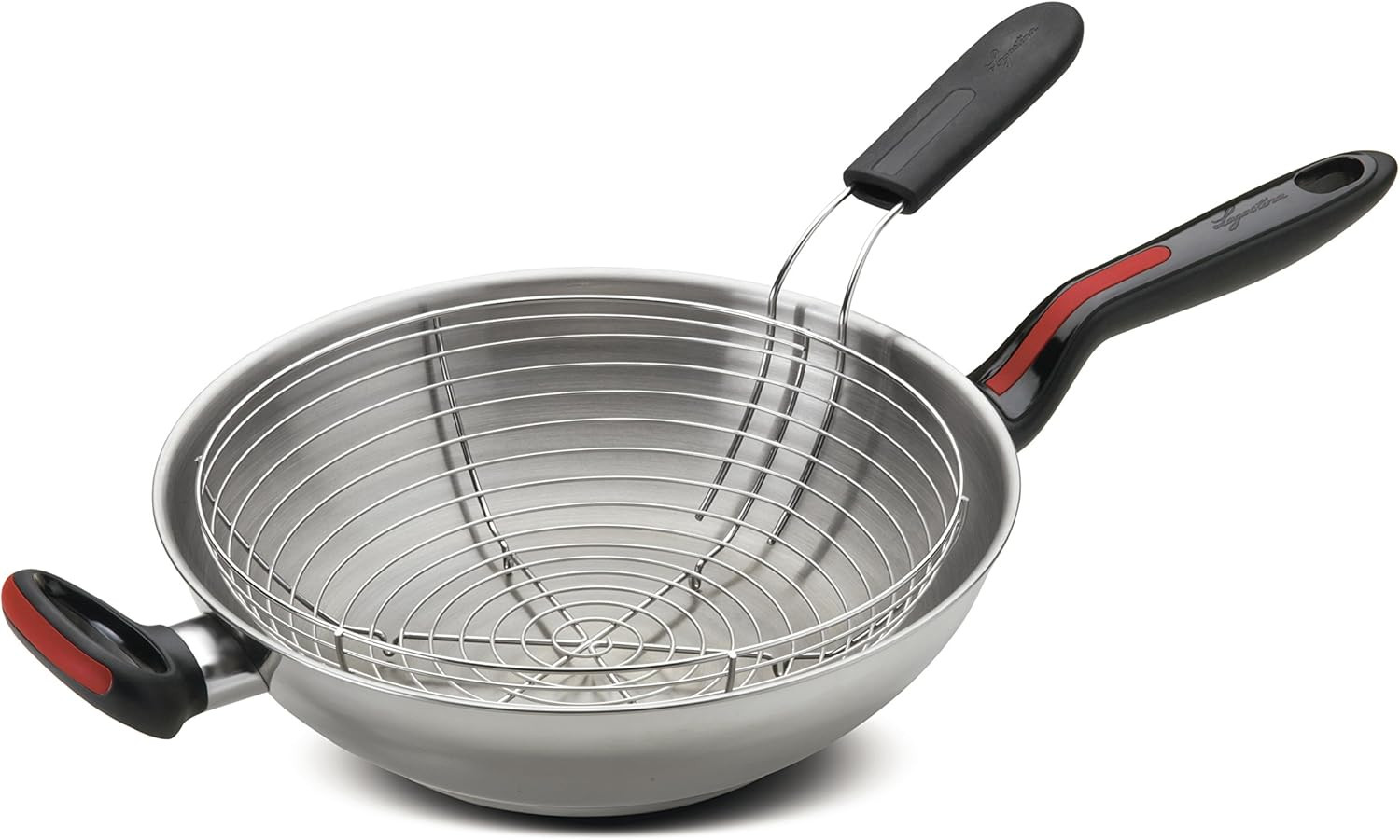 Opinioni Wok Lagostina Linea Rossa Acciaio 18/10 con Cestello 28cm