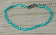 Solid Color Seed Bead Anklet