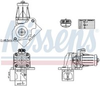 Nissens 98405 Agr-Ventil FüR Dacia Infiniti MERCEDES-BENZ Passend FüR Nissan