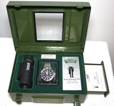 Citizen Ltd Edition Titamnium Eco Drive Royal Marines Commando Watch BN0148-54E