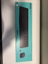 Logitech MK235 Wireless Keyboard Mouse Combo USB Receiver Black New