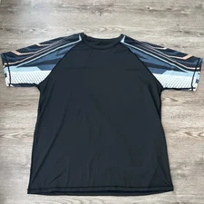 Liberty Pro UV Protect Rash Guard Mens XXL Black Short Sleeve New