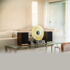 Fuse Audio GLD Vertical Record Player with Speakers