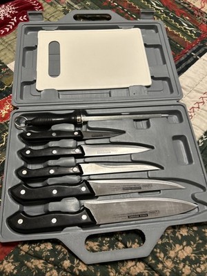 Koch Messer 7 Piece Stainless Steel Kitchen Knife Set Cutting Board/sharpener