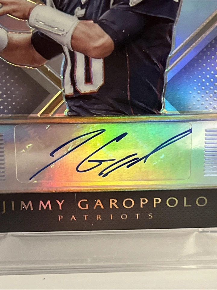 2014 PANINI SELECT JIMMY GAROPPOLO RC AUTO PRIZM PSA 10 GEM MT  #/75 PATRIOTS - Image 4 of 4