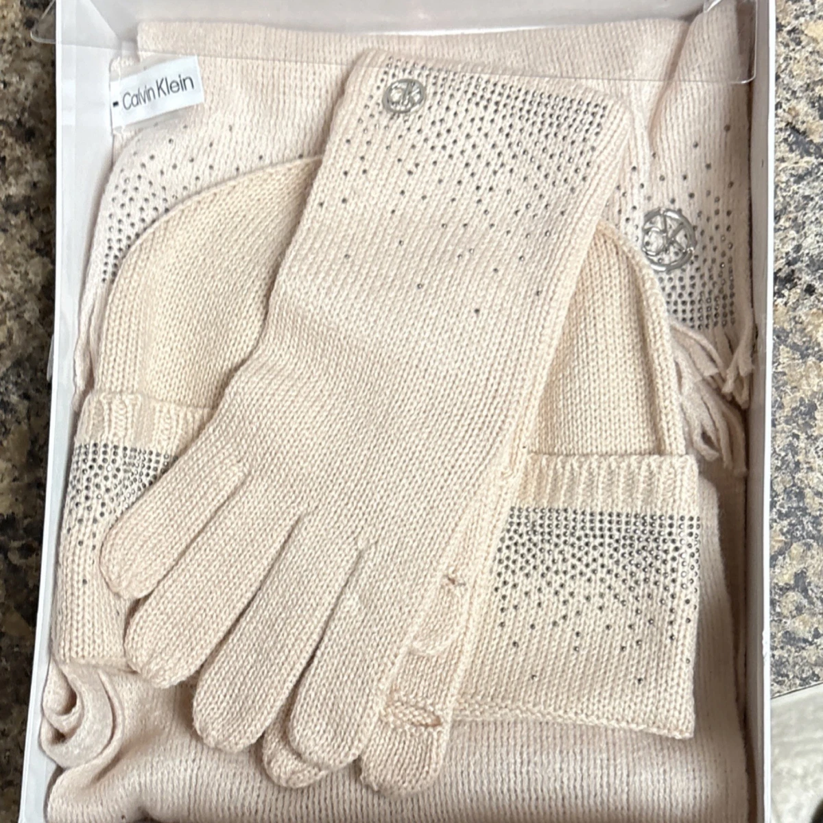 Calvin Klein Women’s Tan Hat and Scarf Set - NWT Calvin Klein Women main image 2