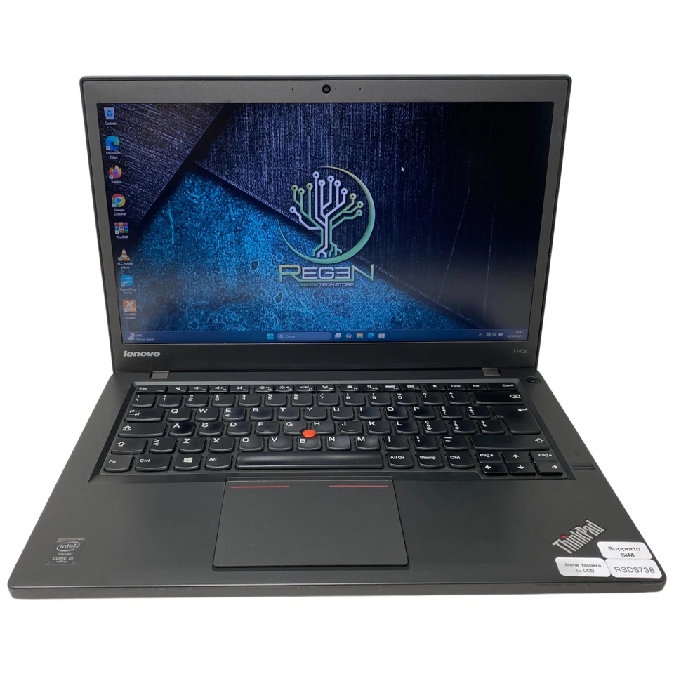 8738 PC Portatile Notebook 14" Lenovo T440s i5 8Gb Ram 250Gb SSD Gar. 12 Mesi - Immagine 2 di 4