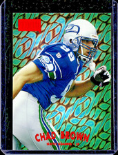 1997 SKYBOX PREMIUM STAR RUBIES #67 CHAD BROWN SEAHAWKS MISSING SERIAL /50 EXMT