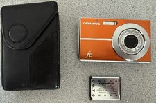 Olympus FE-3010 Digital Camera Orange 12MP Zoom, Battery/ 1GB XD Card, WORKS