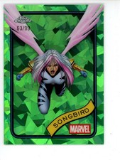 2025 Topps Chrome Sapphire Marvel #61 Songbird Green Refractor /99 SP