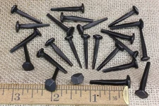 1" Rosehead 25 Nails square wrought iron vintage rustic Decorative historic