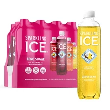 Sparkling Ice Pink Variety Pack, Flavored Sparkling Water, 17 fl oz, 12 count