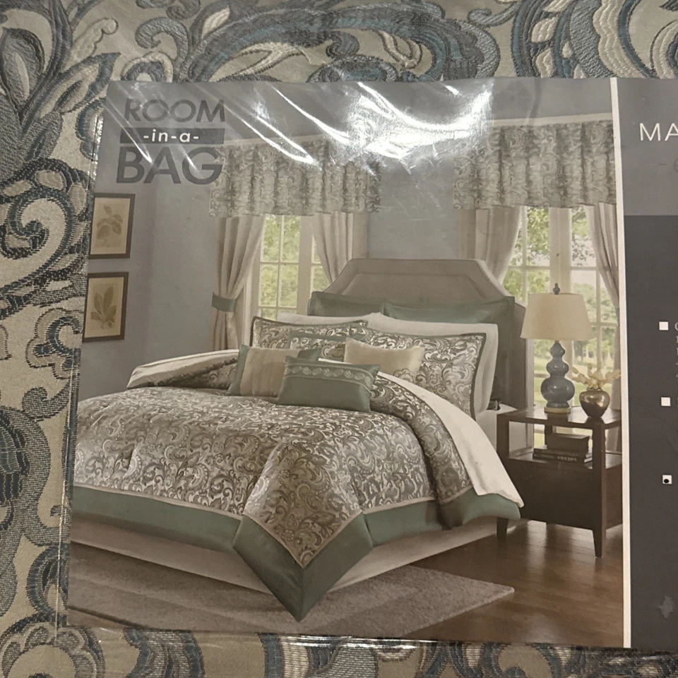 Juego de cama edredón de habitación Madison Park Essentials Brystol 24 piezas para todas las estaciones Foto 2 de 4