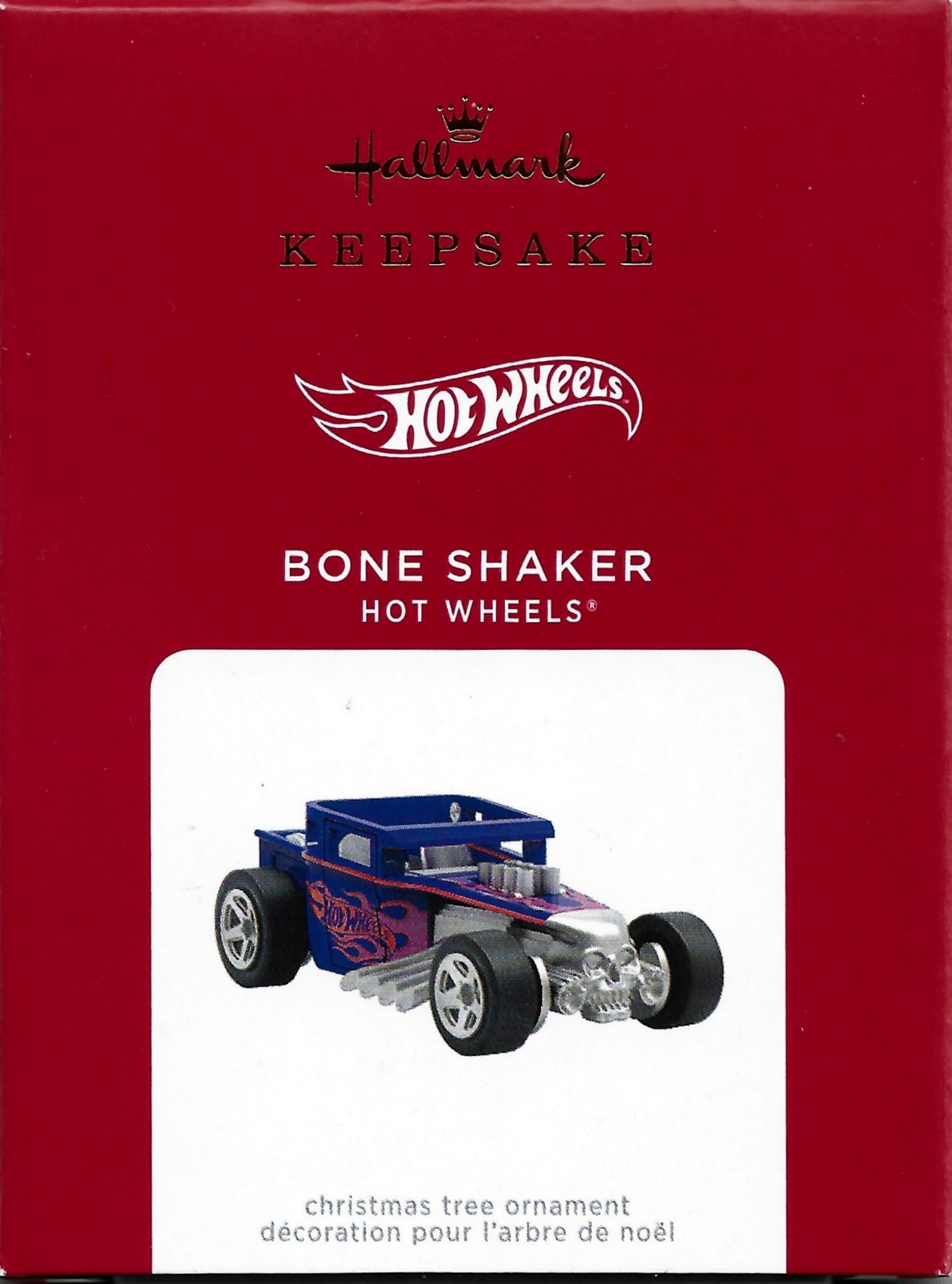 HOT WHEELS BONE SHAKER 2021 KEEPSAKE CHRISTMAS ORNAMENT NEW